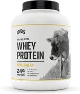 🌱 levels grass fed 100% whey protein, no gmos, vanilla bean – pure and natural protein boost, 5lb logo