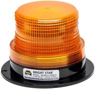 🚨 wolo (3350p-a) bright star emergency warning strobe light - amber lens, permanent mount: highly visible amber emergency strobe light for effective warning signals logo