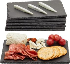 img 4 attached to 🧀 Juvale Small Slate Cheese Boards: Optimal SEO-friendly Product Name