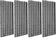 🐠 enhance breeding success with pomeat 4pcs aquarium fish tank bottom isolation: black grid divider tray egg crate louvre for mixed breeding logo