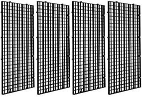 img 4 attached to 🐠 Enhance Breeding Success with Pomeat 4Pcs Aquarium Fish Tank Bottom Isolation: Black Grid Divider Tray Egg Crate Louvre for Mixed Breeding