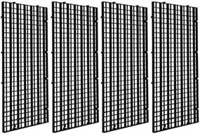 img 1 attached to 🐠 Enhance Breeding Success with Pomeat 4Pcs Aquarium Fish Tank Bottom Isolation: Black Grid Divider Tray Egg Crate Louvre for Mixed Breeding