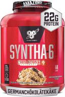 🍰 bsn syntha-6 protein powder - cold stone creamery german chocolate cake flavor, with micellar casein & milk protein isolate, 44 servings logo