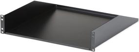 img 4 attached to 🔥 StarTech.com 2U Heavy Duty Server Rack Mount Shelf - 125lbs - 18in Deep Steel Universal Cantilever Tray - CABSHELFHD Black