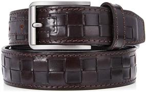 img 4 attached to Leather Causal Durable Buckle Cowhide Men's Accessories for Belts