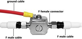 img 1 attached to ⚡️ Молниезащитный аппарат F-Type для защиты от перенапряжения в телевизорах - Женский разъем на женский разъем, 75 ом, 3 ГГц с газоразрядной трубкой 90 В - защитное устройство от перенапряжения
