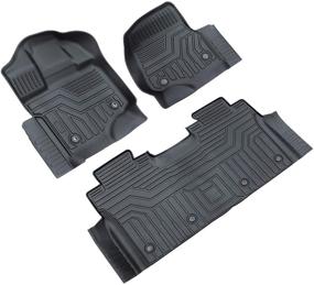 img 4 attached to Floor Liner Set Compatible Rubber