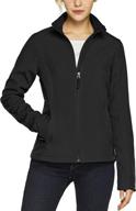 π stay stylish & dry with tsla full zip waterproof women's softshell outerwear collection logo