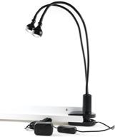 🌑 black double head gooseneck arms desk lamp - wallniture lamba led lights for energy efficiency логотип