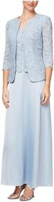 img 3 attached to 👗 Stunning Alex Evenings Women's Long Mock Jacket Dress with Satin Skirt: Elegant Formal Attire for Special Occasions