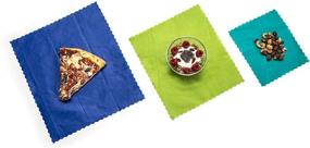 img 4 attached to etee Beeswax Food Wraps: Eco-friendly Reusable Alternative to Plastic Wrap, Ziptop Bags, and Containers - Small, Medium, Large Sizes Included in 1 Pack (3 Wraps)
