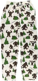 img 2 attached to Believe Bigfoot Pajama LazyOne X Large Men's Clothing and Sleep & Lounge