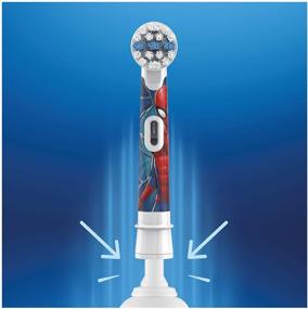img 1 attached to 🕷️ Marvel Spider-Man Kids Electric Toothbrush Heads by Oral-B (Pack of 4) - Specially Designed for 3+ year-olds