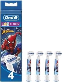 img 4 attached to 🕷️ Marvel Spider-Man Kids Electric Toothbrush Heads by Oral-B (Pack of 4) - Specially Designed for 3+ year-olds