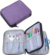 👜 yarwo purple carrying bag for cricut accessories - organizer case for cricut pen set and basic tool set storage (bag only) logo