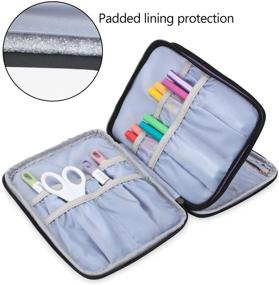 img 2 attached to 👜 Yarwo Purple Carrying Bag for Cricut Accessories - Organizer Case for Cricut Pen Set and Basic Tool Set Storage (Bag Only)