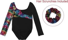 img 2 attached to Leotards Gymnastics Sparkle Leopard Unitards