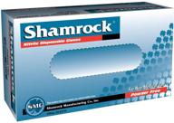 🧤 shamrock 80114-xl blue nitrile disposable gloves: powder free, latex free, food safe for salon use, manicure, and pedicure logo
