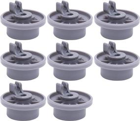 img 4 attached to 💙 Blue Stars Ultra Durable Dishwasher Lower Rack Wheel Replacement (Pack of 8) - Exact Fit for Bosch & Kenmore Dishwashers - Easy to Install - Replaces 420198 AP2802428 PS3439123