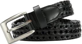 img 1 attached to 👗 Stylish and Versatile Braided Leather Belts for Women – CHAOREN Casual Accessories