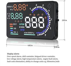 img 1 attached to Color Tree Universal Speedometer Windshield