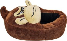 img 2 attached to 🦍 Donkey Kong Nintendo Boys Slipper: Full Body Design with Sturdy Stipple Outsole, Brown, Toddler Size 10-11 to Kids Size 3-4