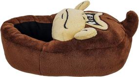 img 1 attached to 🦍 Donkey Kong Nintendo Boys Slipper: Full Body Design with Sturdy Stipple Outsole, Brown, Toddler Size 10-11 to Kids Size 3-4