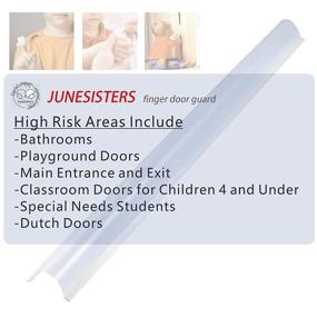 img 1 attached to Set of 2 Door Jam Shield Finger Pinch Guards for Baby Proofing, Kids, Hinge Cover Pinch Guard for 90 & 180 Degree Doors Frame & Baby Gate - 47.2"H x 6.7"W - by Junesisters