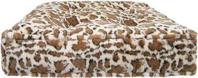 img 1 attached to 🦒 BESSIE AND BARNIE Giraffe Ultra Plush Faux Fur Luxury Sicilian Rectangle Pet/Dog Bed: Durable & Cozy