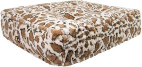 img 2 attached to 🦒 BESSIE AND BARNIE Giraffe Ultra Plush Faux Fur Luxury Sicilian Rectangle Pet/Dog Bed: Durable & Cozy