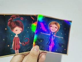 img 1 attached to 🌟 20 Sheets A4 Size (8.25”x11.7“) Holographic Self-Adhesive Laminted Film - Cold Laminating Film, No Machine Needed