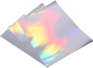 🌟 20 sheets a4 size (8.25”x11.7“) holographic self-adhesive laminted film - cold laminating film, no machine needed logo