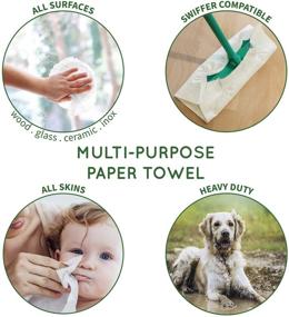 img 3 attached to 🌱 Bambaw Reusable Bamboo Eco Paper Towel Rolls - Heavy Duty & Multipurpose, Strong, Thick, and Absorbent for Eco-Friendly Cleaning, Soft on Skin, Quick-Dry, Includes 20 Eco-Friendly Wipes
