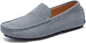 img 2 attached to UNN Loafers Genuine Moccasins Breathable Men's Shoes for Loafers & Slip-Ons