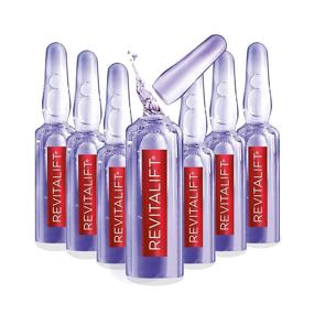 img 4 attached to 💧 L'Oreal Paris Revitalift Derm Intensives Hyaluronic Acid Serum Ampoules - 7 Day Boost for Visibly Replumped Skin, with Pure Hyaluronic Acid - 7 Ampoules, 0.28 fl oz.