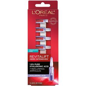 img 3 attached to 💧 L'Oreal Paris Revitalift Derm Intensives Hyaluronic Acid Serum Ampoules - 7 Day Boost for Visibly Replumped Skin, with Pure Hyaluronic Acid - 7 Ampoules, 0.28 fl oz.