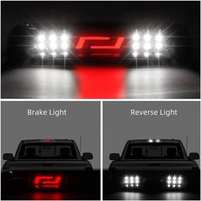 img 2 attached to 🚗 Высокая крышка LED 3-го стоп-сигнала для Dodge Ram 1500/2500/3500 (2009-2018) - дымчатый объектив, задний стоп-сигнал и грузовой свет KRSCT