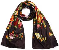 🌸 women's accessories: lightweight floral pashmina shawls scarves logo