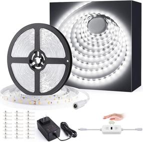 img 4 attached to Ustellar 40ft Dimmable LED Strip Lights with Hand-Wave Control, 720 LEDs 24V LED Ribbon Light, Cabinet Lighting Strips, Non-Waterproof LED Tape, 6000K Daylight White, ETL Listed