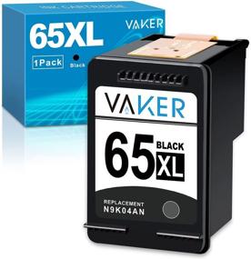 img 4 attached to 🖨️ VAKER Remanufactured Inkjet Printer Ink Cartridge Tray Replacement for HP 65XL 65 XL Black - Compatible with Envy 5052 5055 5000 5012 5010 5020 5030, DeskJet 2600 2622 2652 3722 3755, HP AMP 100 Printer