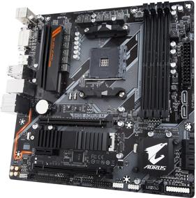 img 2 attached to 💻 Материнская плата GIGABYTE B450 AORUS M - Улучшенная производительность с AMD Ryzen AM4, дизайн Micro ATX, тепловая защита M.2, HDMI/DVI, USB 3.1 Gen 2, DDR4