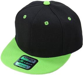 img 1 attached to Youth Plain Snapback in Black - Boys' Accessories - Improved SEO