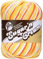 lily sugar'n cream super size ombres yarn, 3 oz, creamsicle - 1 ball logo