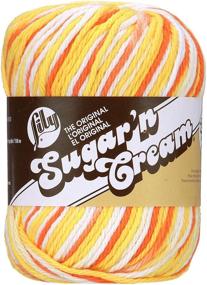 img 4 attached to Пряжа Lily Sugar'n Cream Super Size Ombres, 3 унции, Creamsicle - 1 моток