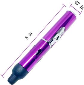 img 3 attached to 🔥 FengFang Torch Lighter: Portable Metal All-in-One Pipe with Detachable Inflatable Tube (Purple)