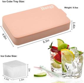 img 2 attached to 🧊 2 Pack of Bangp Premium Silicone Ice Cube Trays with Lid - Easy-release, Flexible 24-Ice Cube Trays for Freezer - Ideal for Food, Whiskey, Cocktails, and Drinks - Stackable, Durable, and BPA Free