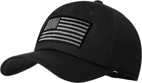 img 4 attached to 🧢 Premium American Flag Hat: Adjustable USA Baseball Cap for Men and Women - Stylish Low Profile Plain Dad Hat, Ideal for Outdoor Activities