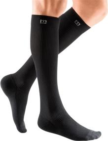 img 4 attached to 🧦 mediven Active 20-30 mmHg Compression Socks - Black, Calf High, Closed Toe - Men & Women, Size IV Standard