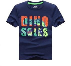 img 2 attached to 👕 Breathable Ovovod Dinosaur Shirts for Boys - Quick-drying Clothing