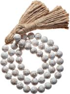 garland wooden farmhouse tassels whitewashed логотип